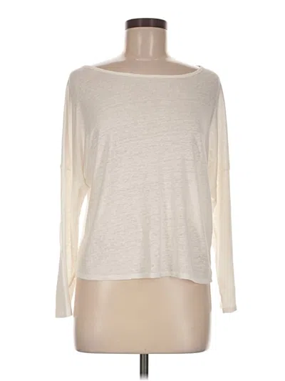 Pre-owned Joie Long Sleeve T-shirt In Ivory
