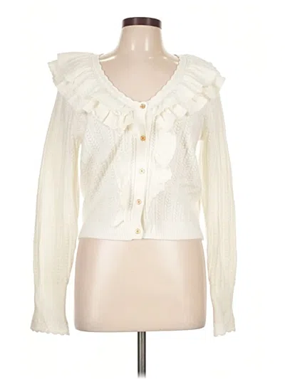 Pre-owned Joie Long Sleeve T-shirt In Ivory