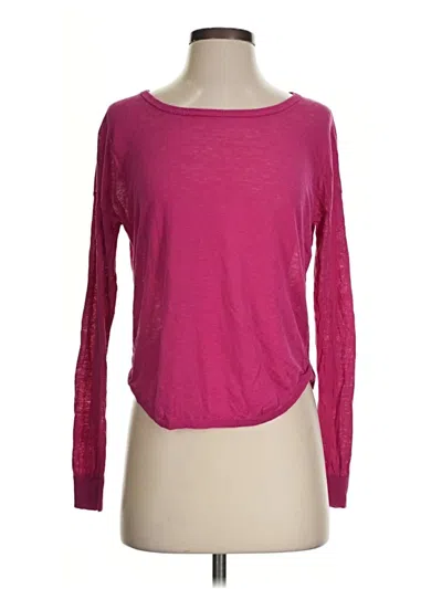 Pre-owned Joie Long Sleeve T-shirt In Pink