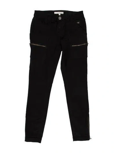 Pre-owned Joie Low-rise Skinny Leg Jeans In Black