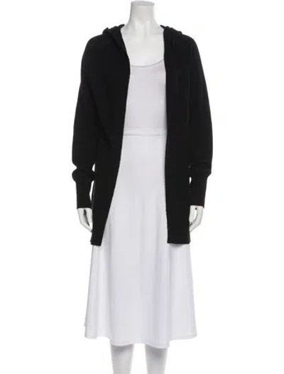 Pre-owned Joie Merino Wool Cowl Neck Sweater In Black