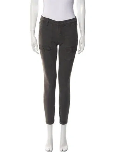 Pre-owned Joie Mid-rise Skinny Leg Jeans In Green