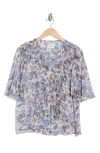 Joie Mikayla Silk Flutter Sleeve Top In English Manor Multi