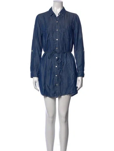 Pre-owned Joie Mini Dress In Blue