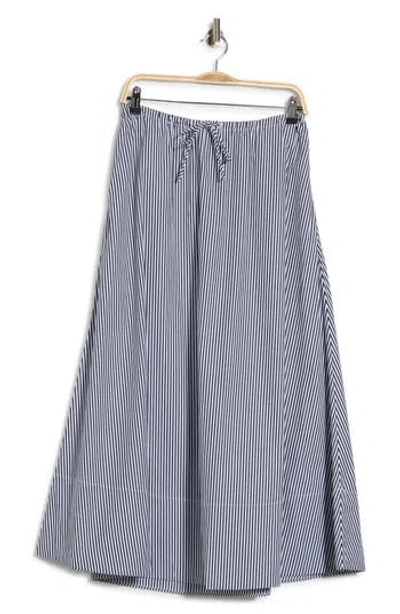 Joie Mini Yarn Dyed Stripe Maxi Skirt In Blue