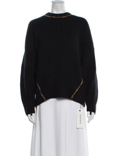 Pre-owned Joie Mock Neck Sweater In Black