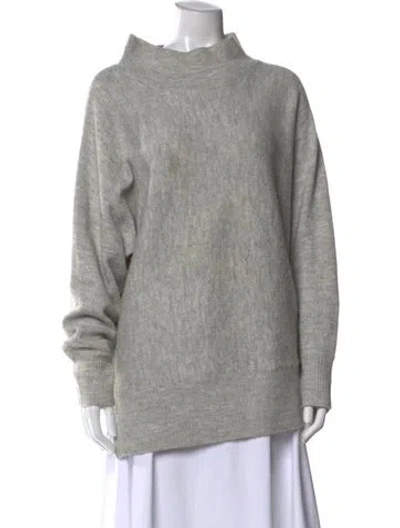 Pre-owned Joie Mock Neck Sweater In Gray