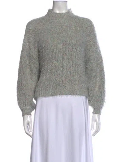 Pre-owned Joie Mock Neck Sweater In Grey