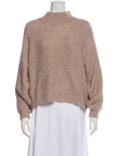 Pre-owned Joie Mock Neck Sweater In Pink