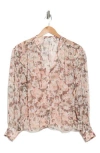 Joie Naomi Print Tie Neck Silk Blouse In Dawn Multi