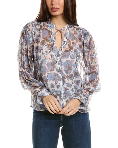 Joie Naomi Silk Top In Blue