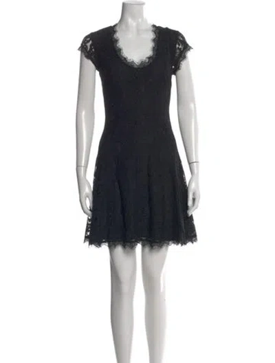 Pre-owned Joie Nylon Mini Dress In Black