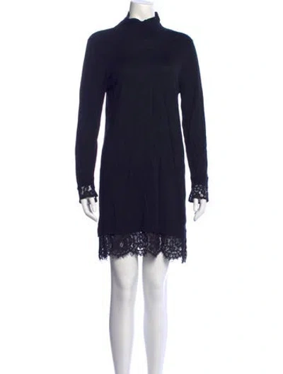 Pre-owned Joie Nylon Mini Dress In Black
