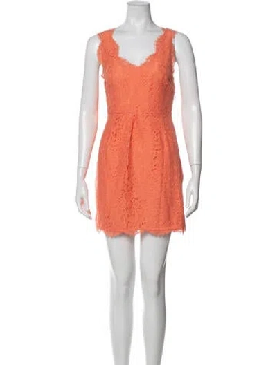 Pre-owned Joie Nylon Mini Dress In Orange