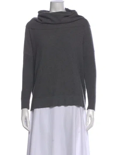 Pre-owned Joie Nylon Turtleneck Sweater In Gray