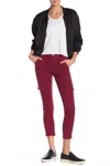 Joie Okana High-rise Cargo Pants In Red In Red