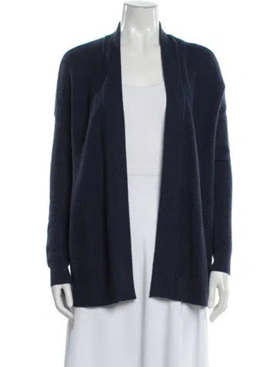 Pre-owned Joie Open Front Sweater In Blue