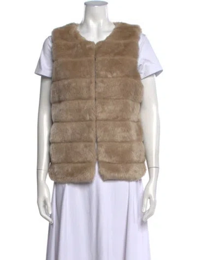 Pre-owned Joie Open Front Sweater In Brown/neutrals