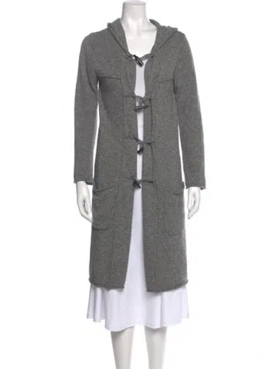 Pre-owned Joie Open Front Sweater In Gray