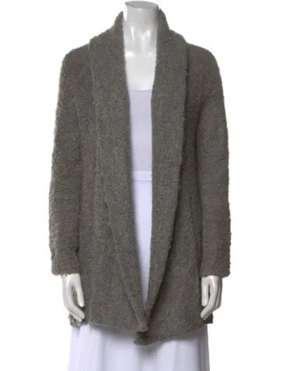 Pre-owned Joie Open Front Sweater In Gray