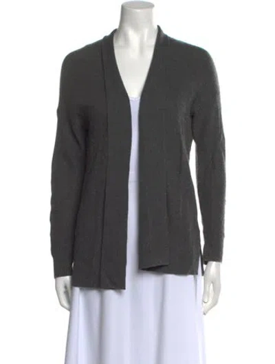 Pre-owned Joie Open Front Sweater In Gray