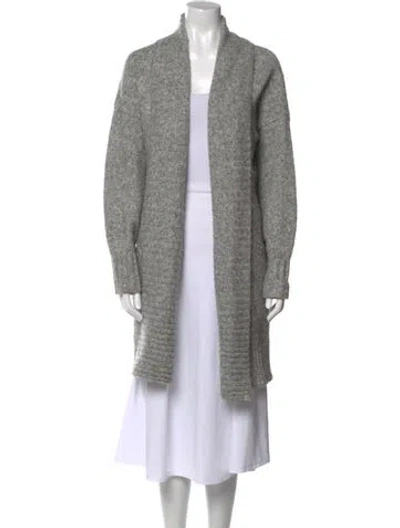 Pre-owned Joie Open Front Sweater In Gray