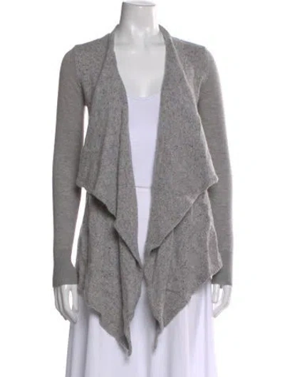 Pre-owned Joie Open Front Sweater In Gray
