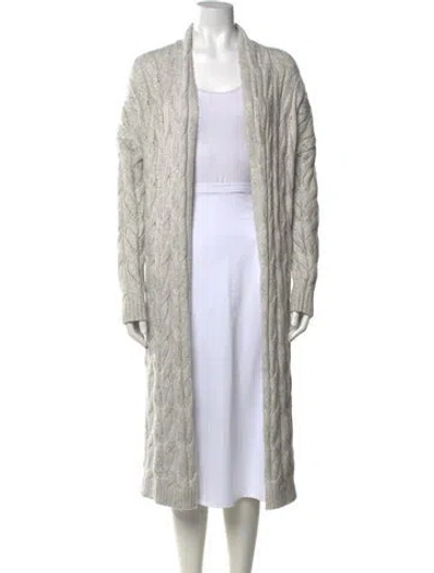 Pre-owned Joie Open Front Sweater In Grey