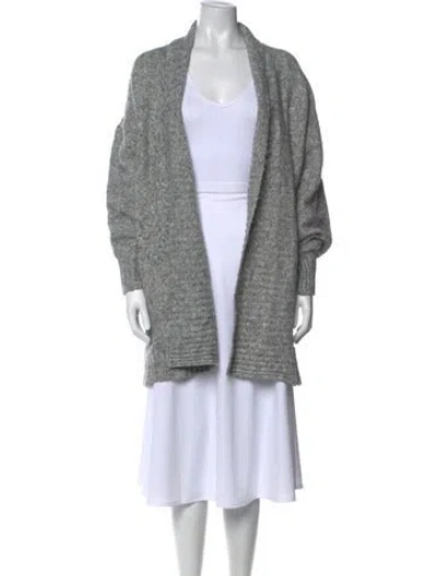 Pre-owned Joie Open Front Sweater In Grey