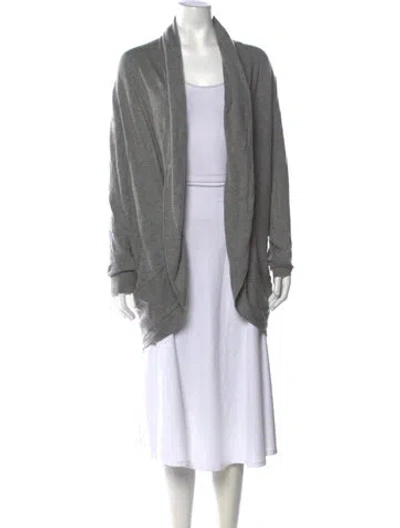Pre-owned Joie Open Front Sweater In Grey