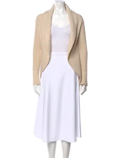 Pre-owned Joie Open Front Sweater In Neutral