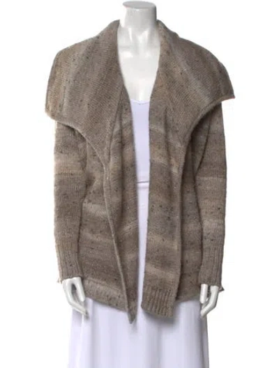 Pre-owned Joie Open Front Sweater In Neutral