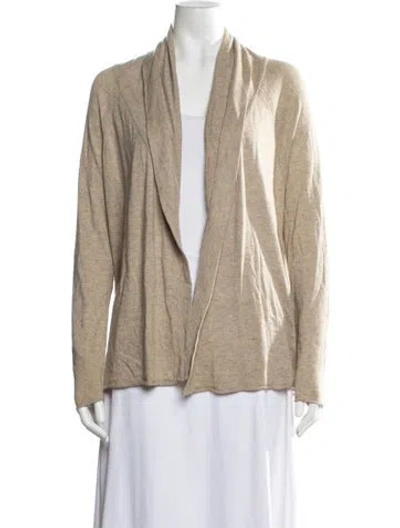 Pre-owned Joie Open Front Sweater In Neutral