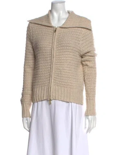Pre-owned Joie Open Front Sweater In Neutral