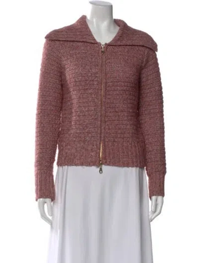 Pre-owned Joie Open Front Sweater In Pink