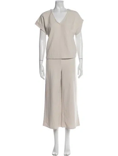 Pre-owned Joie Pant Set In Neutral