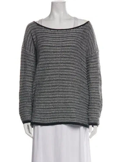 Pre-owned Joie Patterned Crew Neck Sweater In Multi
