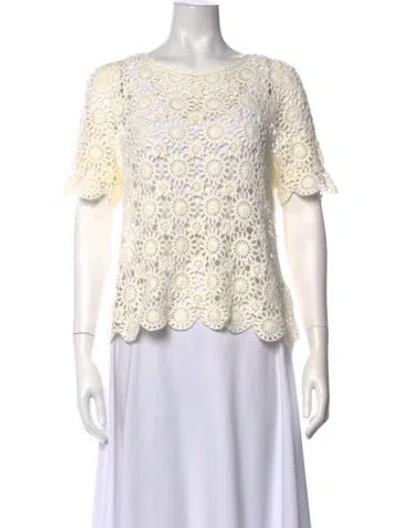 Pre-owned Joie Patterned Crew Neck Sweater W/ Tags In Neutrals