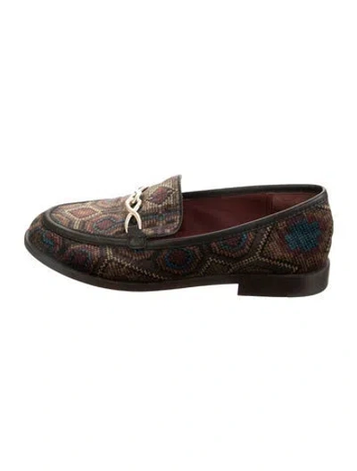 Pre-owned Joie Patterned Loafers In Multicolor