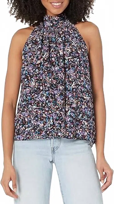 Joie Penelope Halter Top In Caviar Multi In Purple