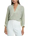 Joie Perci Blouse In Burgundy