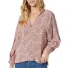 Joie Perci Blouse In Porcelain Burnt In Pink