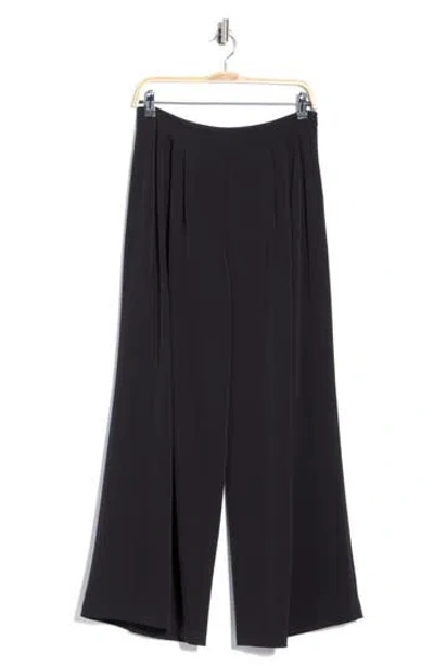 Joie Pleated High Waist Wide Leg Pants In Black