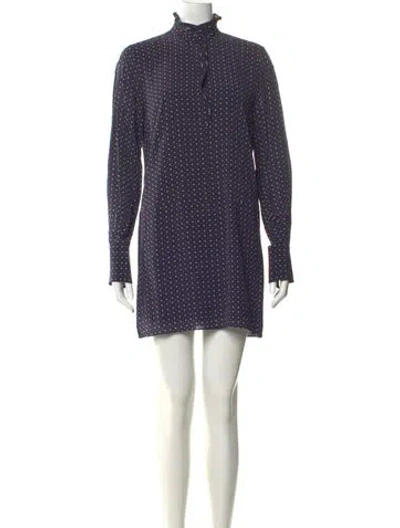 Pre-owned Joie Polka Dot Print Mini Dress In Multi
