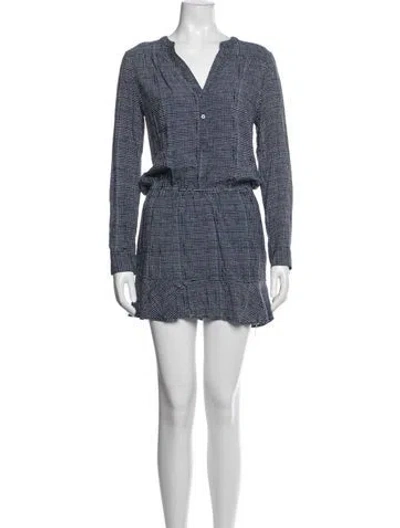 Pre-owned Joie Polka Dot Print Mini Dress In Multi