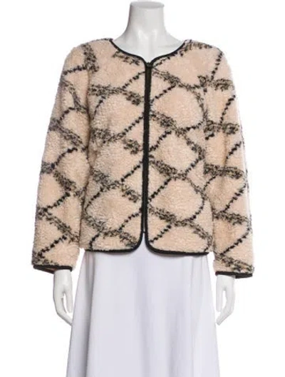 Pre-owned Joie Printed Evening Jacket In Brown