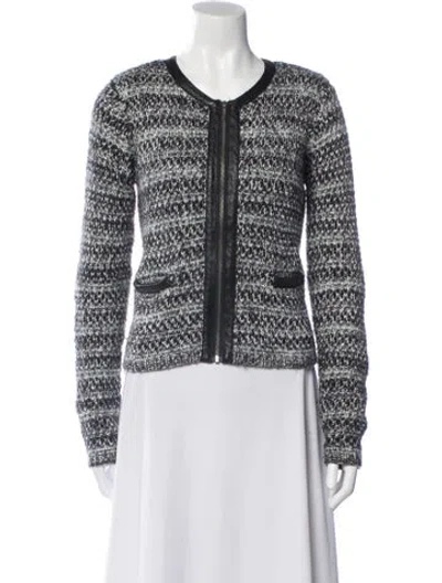Pre-owned Joie Printed Evening Jacket In Gray
