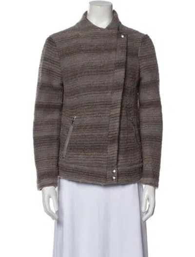 Pre-owned Joie Printed Jacket In Neutral