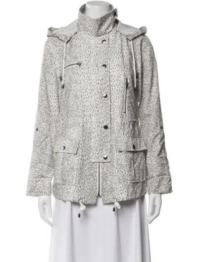 Pre-owned Joie Printed Jacket In White