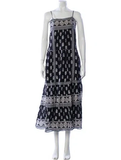Pre-owned Joie Printed Knee-length Dress In Blue